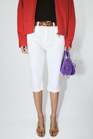 straight regular waist capri wit