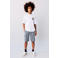 Mango Kids sweatshort grijsblauw