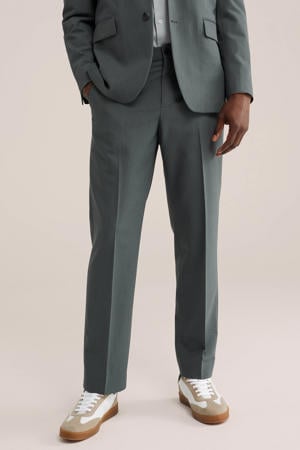 regular pantalon grijsgroen