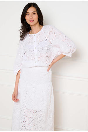 blouse broderie wit