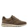 Medicus suède sneakers met dierenprint - taupe