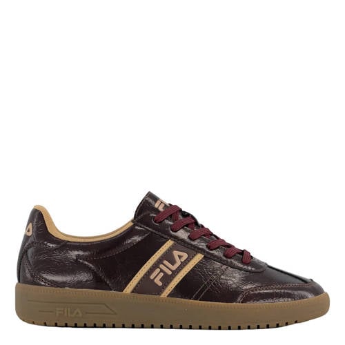 Fila lakleren sneakers met logo bordeaux