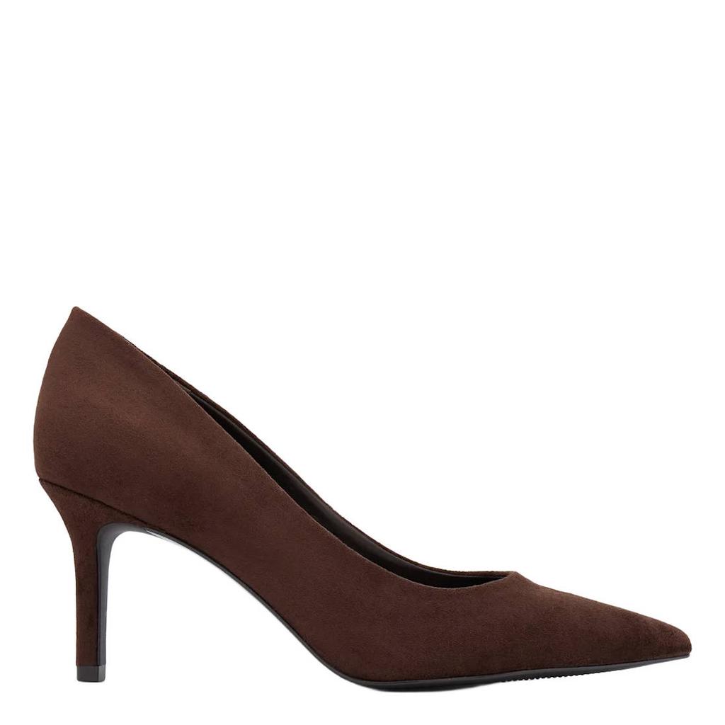 Bruine dames Graceland suèdelook pumps met naaldhak -