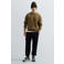 REPLAY regular fit trui met borduursels - bruin