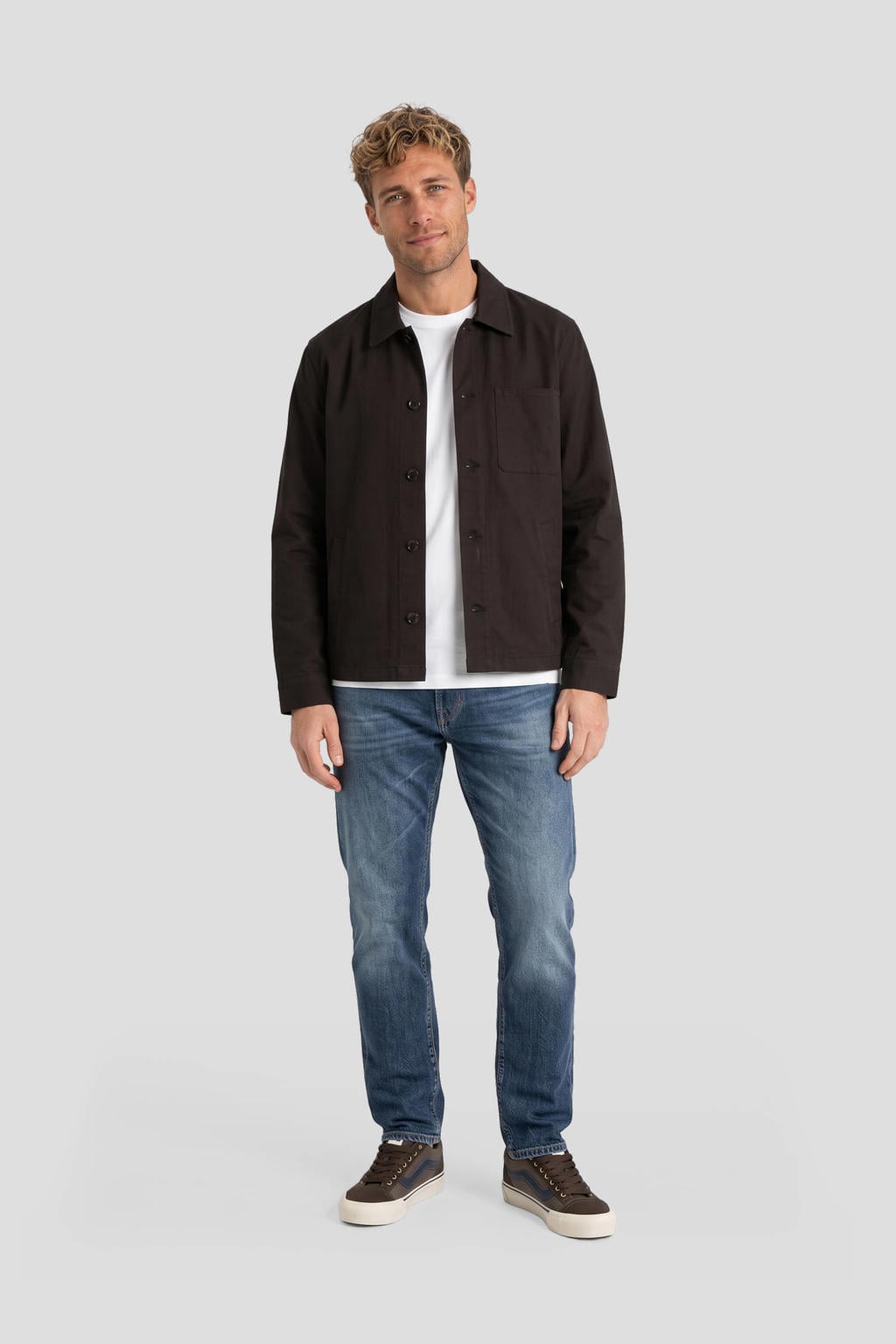 REPLAY AIDEEN straight leg jeans - donkerblauw