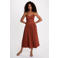 Morgan zomerjurk cognac