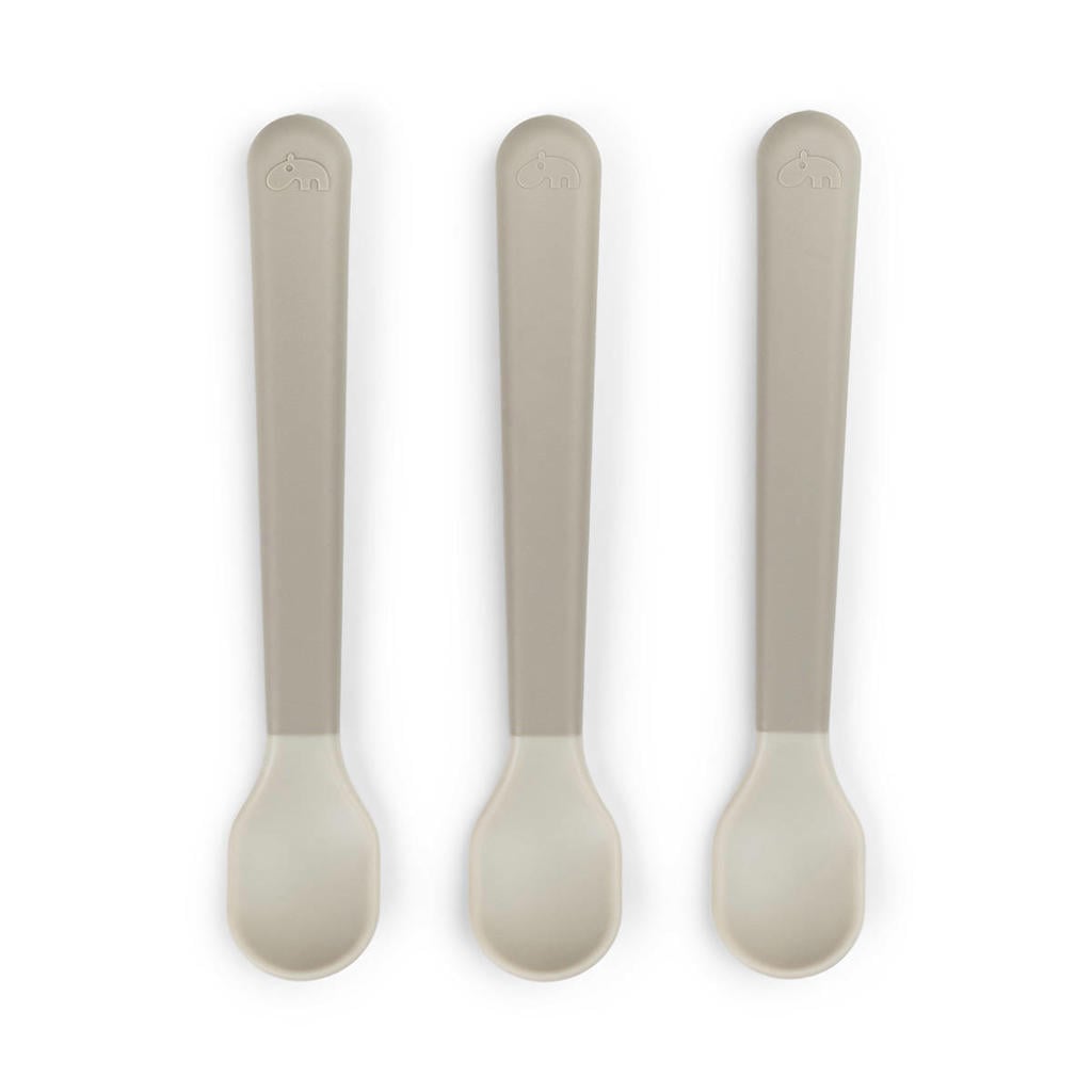Done by Deer Foodie easy-grip babylepels 3-pack Sand