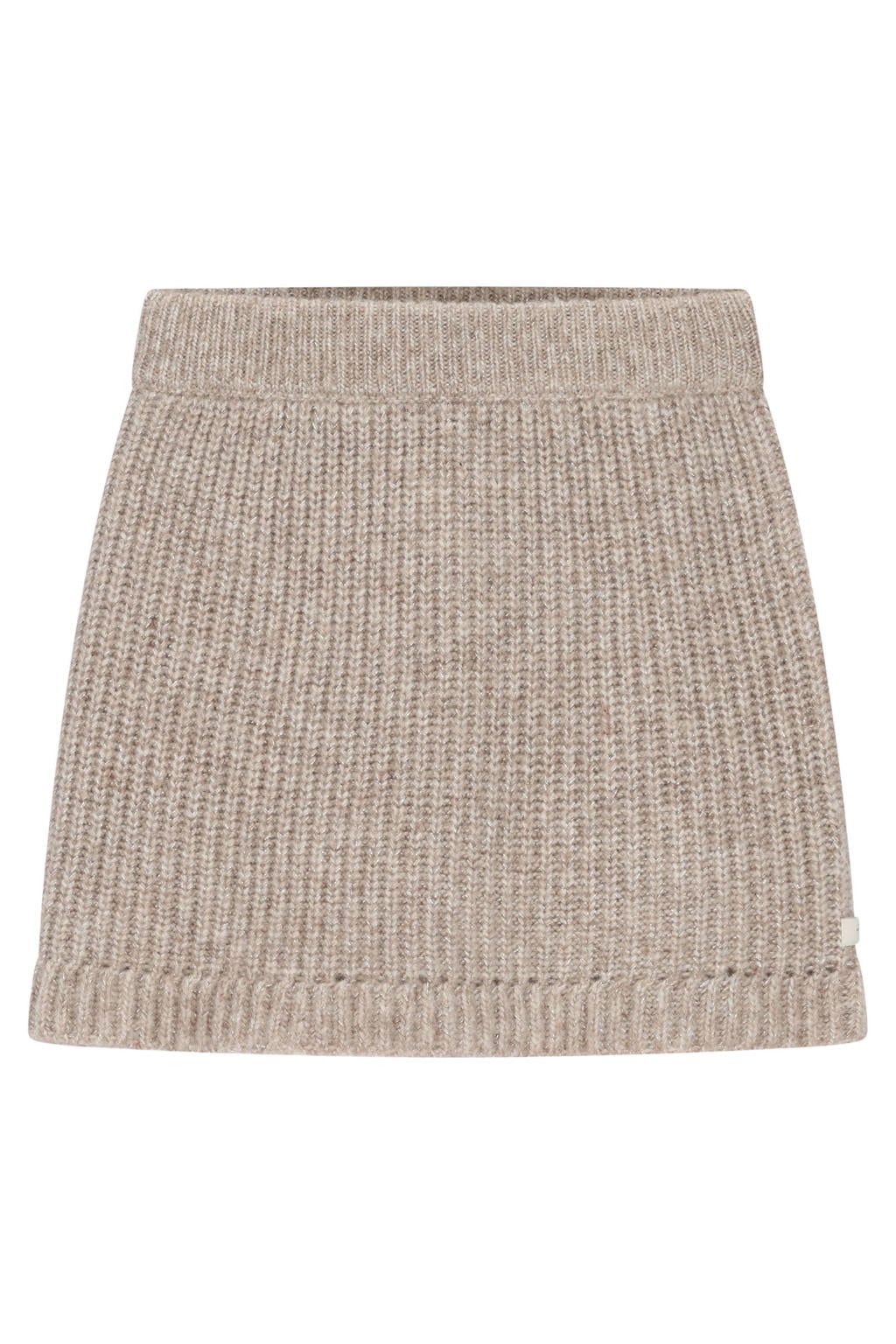 Le Chic gebreide korte rok - zand
