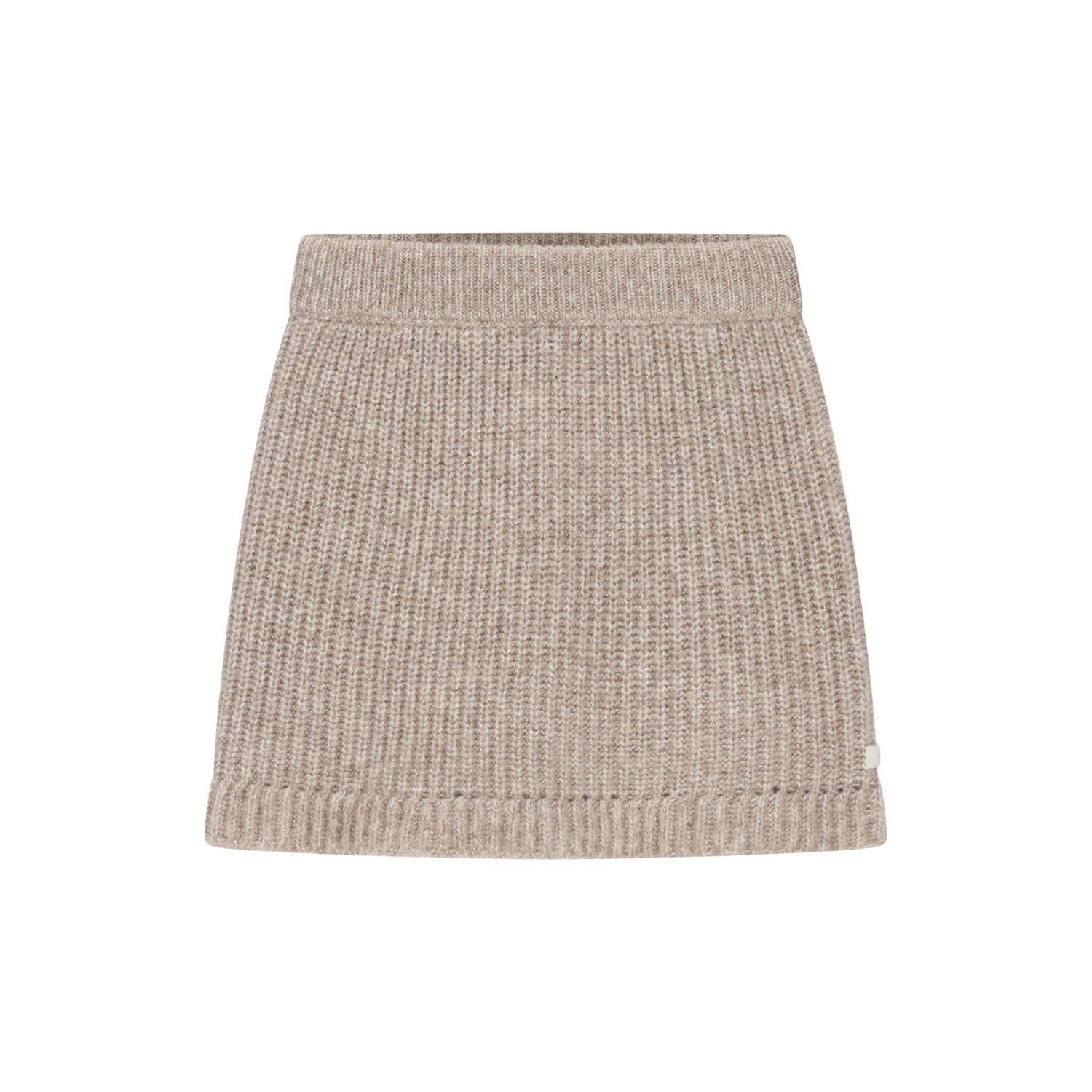 Le Chic gebreide korte rok zand