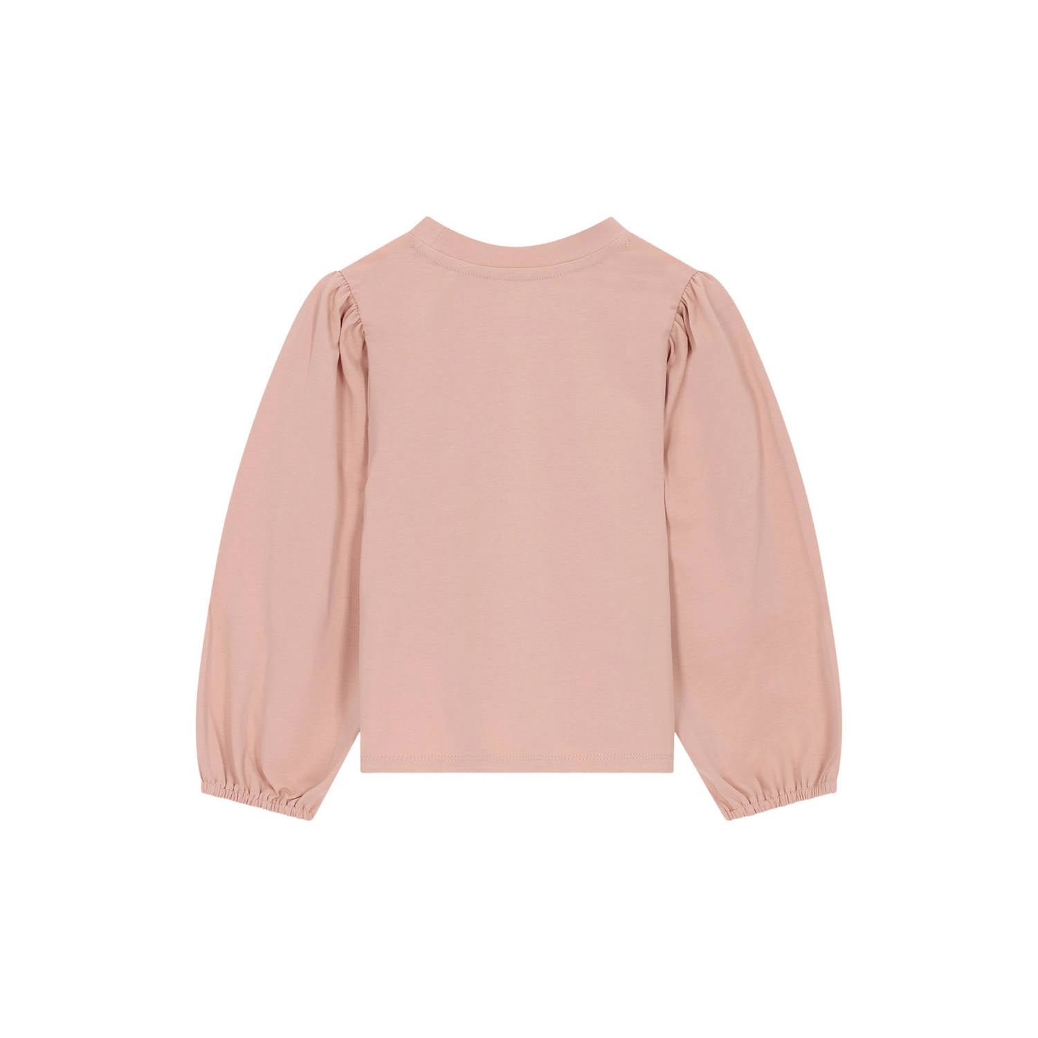 Le Chic blousetop met strass-steentjes en print roze