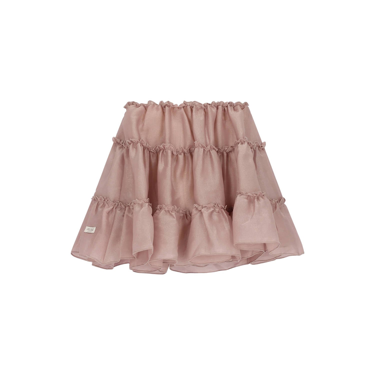 Le Chic korte tule rok met glitters roze