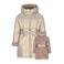 Le Chic reversible faux fur winterjas met ceintuur - goud