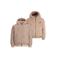 NONO reversible faux fur winterjas - lichtbruin