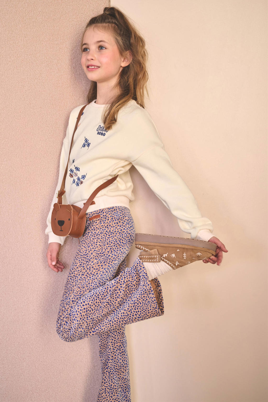 NONO sweater met print - wit