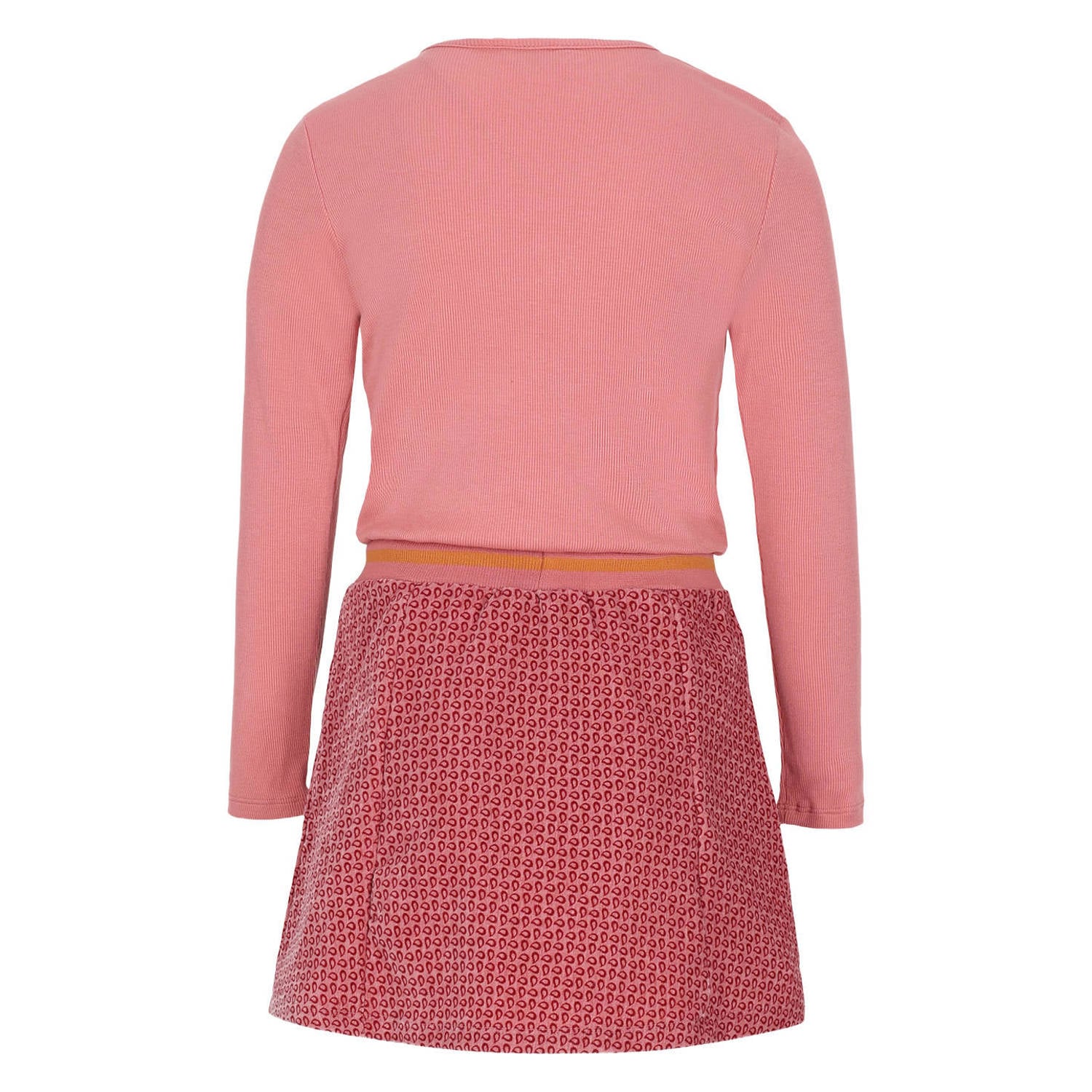 NONO midi jurk met tekst roze