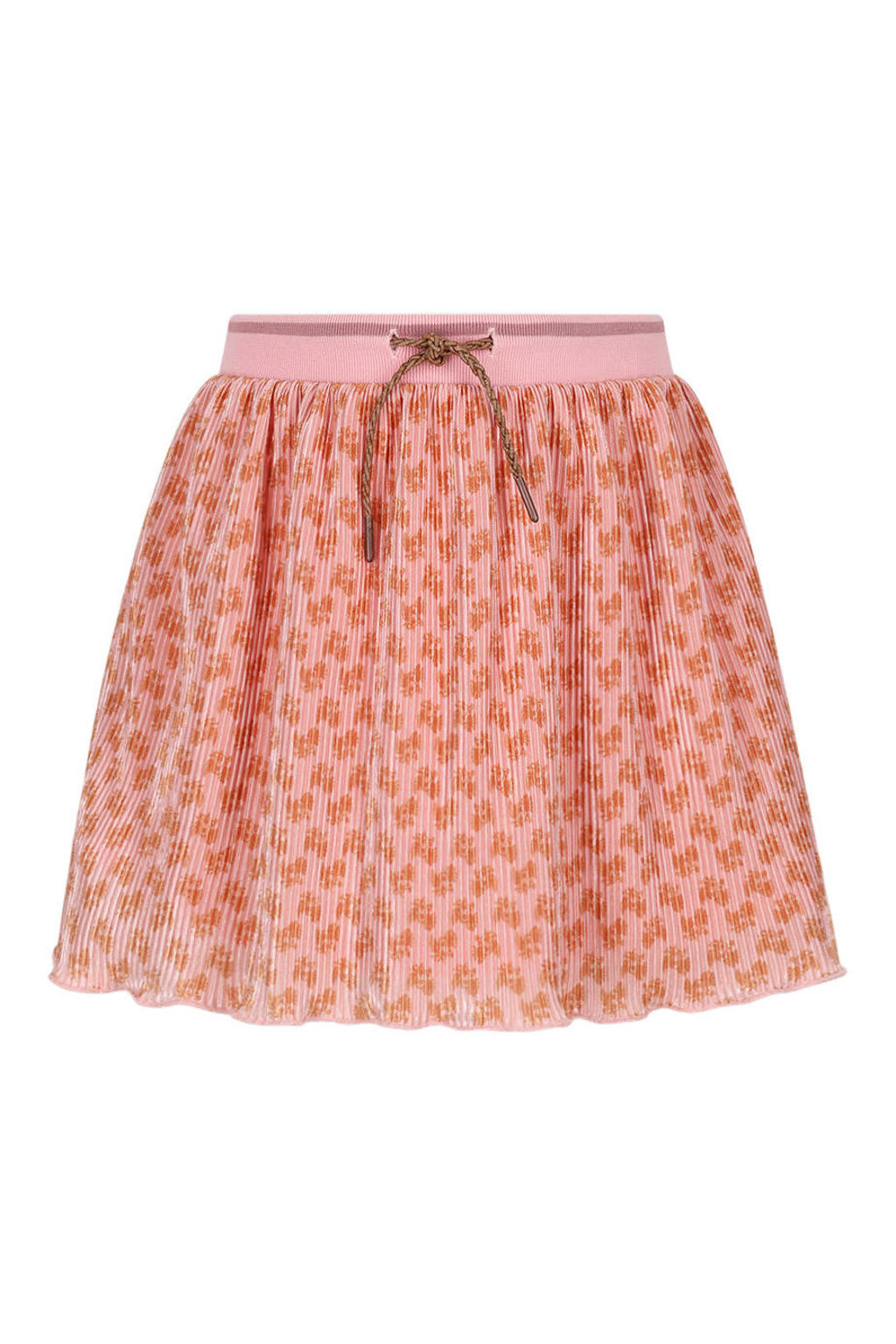 NONO plissé rok met print - roze