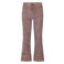 NONO fluwelen flared broek met print - bruin/blauw