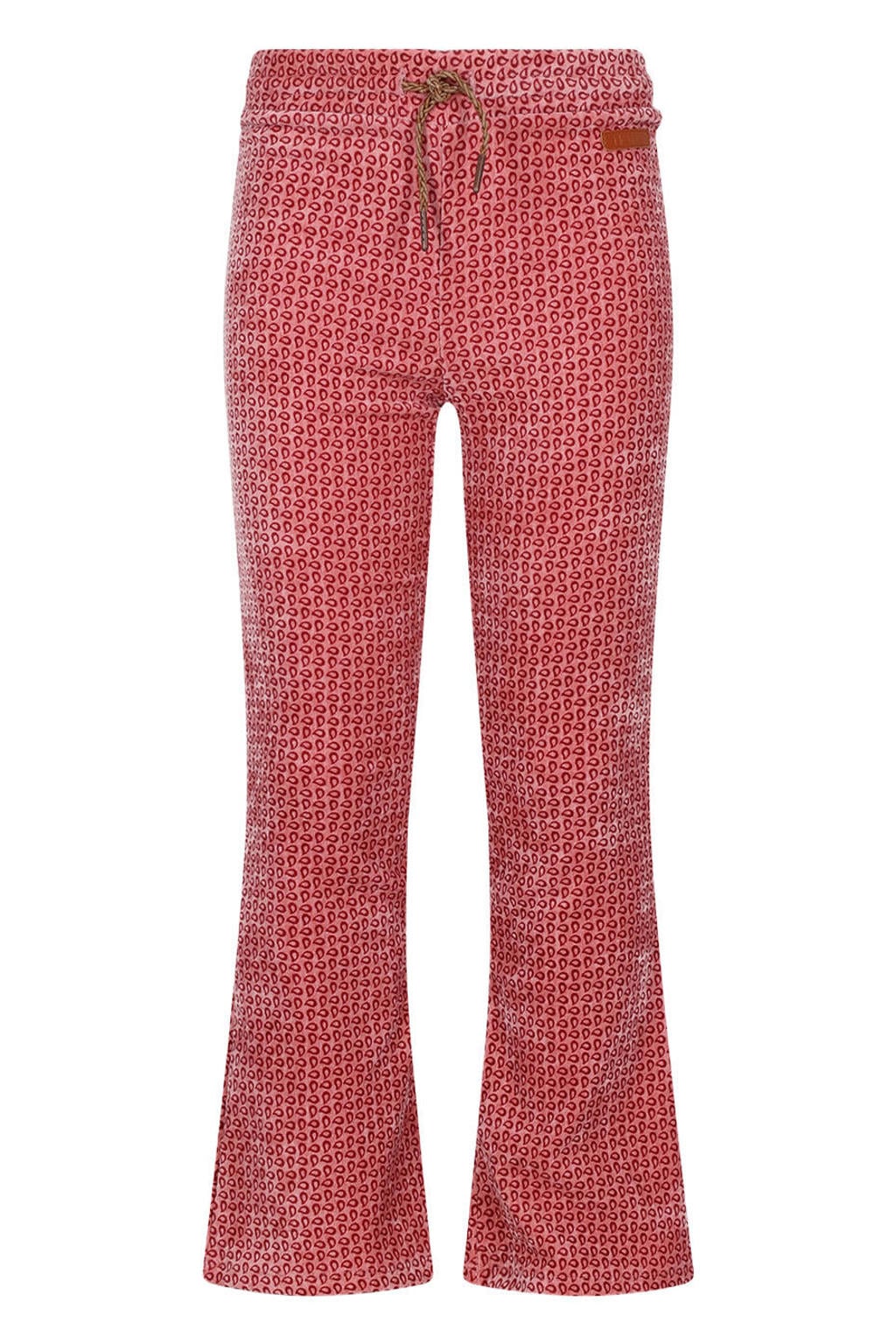 NONO fluwelen flared broek - roze