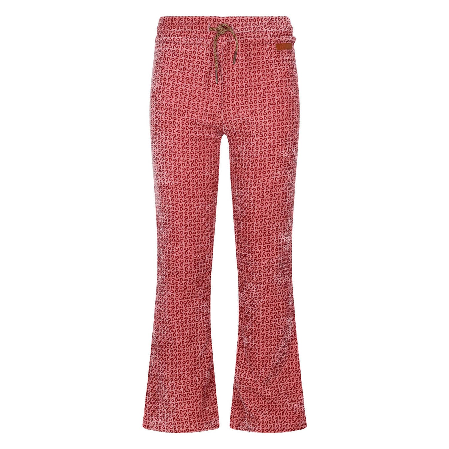 NONO fluwelen flared broek roze