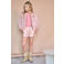 NONO faux fur jas - roze