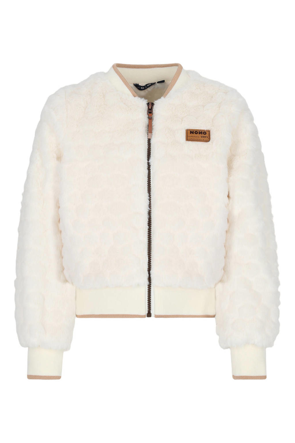 NONO faux fur jas - wit