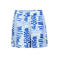 OBJECT viscose regular fit casual short met print - blauw