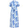 OBJECT midi blazerjurk met ceintuur en print - blauw