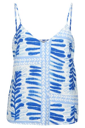 loose fit singlet met print - blauw