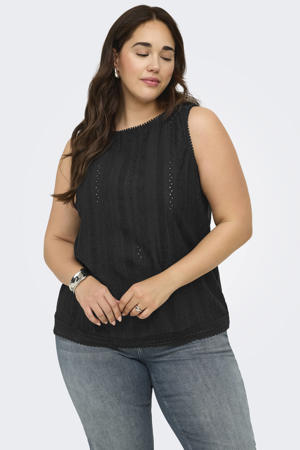 blousetop Plus Size - zwart