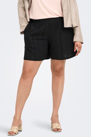 CARSOL regular fit short Plus Size - zwart