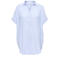 ONLY CARMAKOMA oversized top Plus Size met krijtstreep - lichtblauw