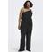 ONLY CARMAKOMA straight leg broek Plus Size - zwart