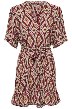 viscose zomerjurk met print Plus Size - rood