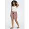 ONLY CARMAKOMA high waist loose fit casual short Plus Size met print - rood