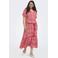 ONLY CARMAKOMA maxi jurk met print Plus Size - rood