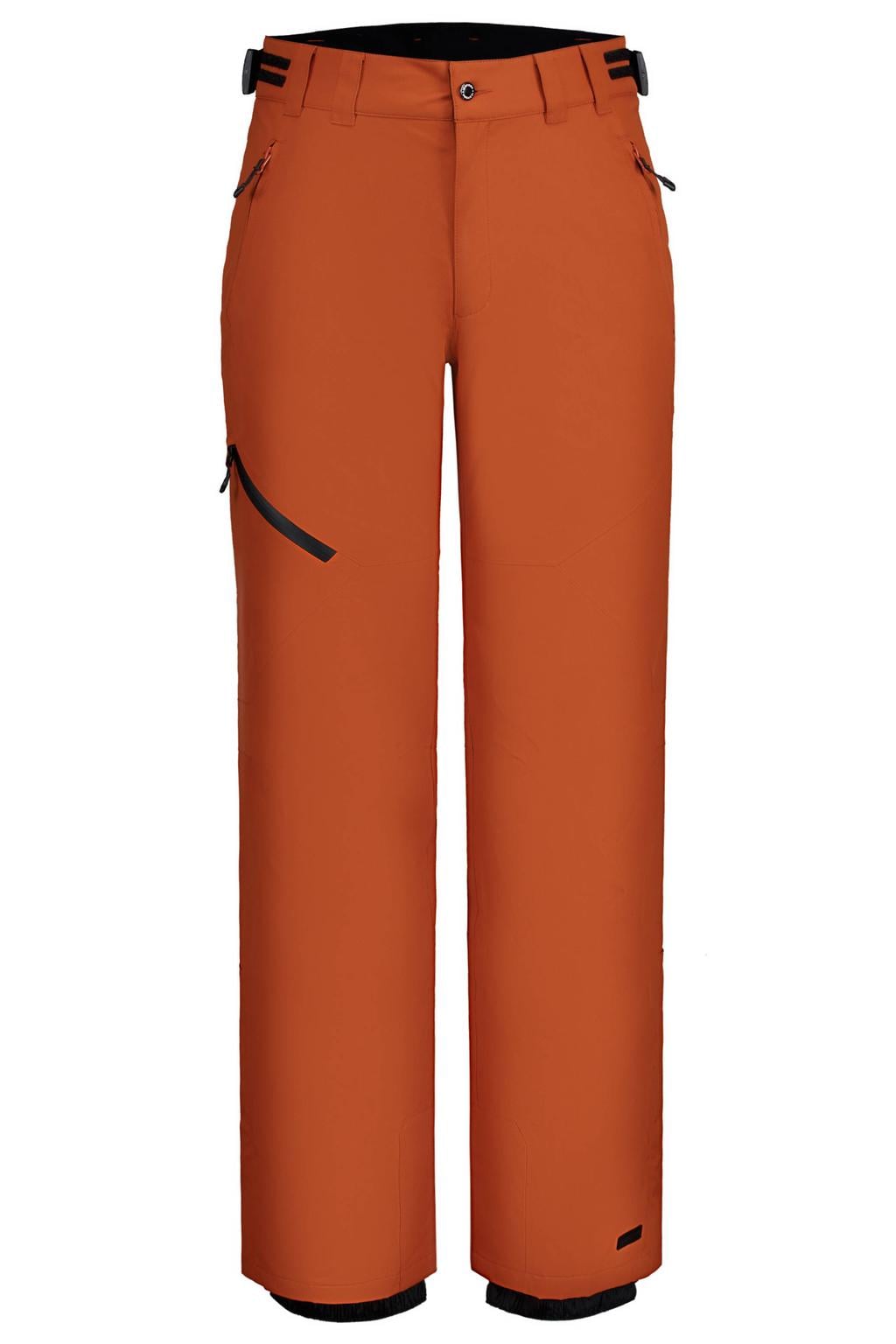 Roodbruine heren Icepeak Colman skibroek bruin van polyester