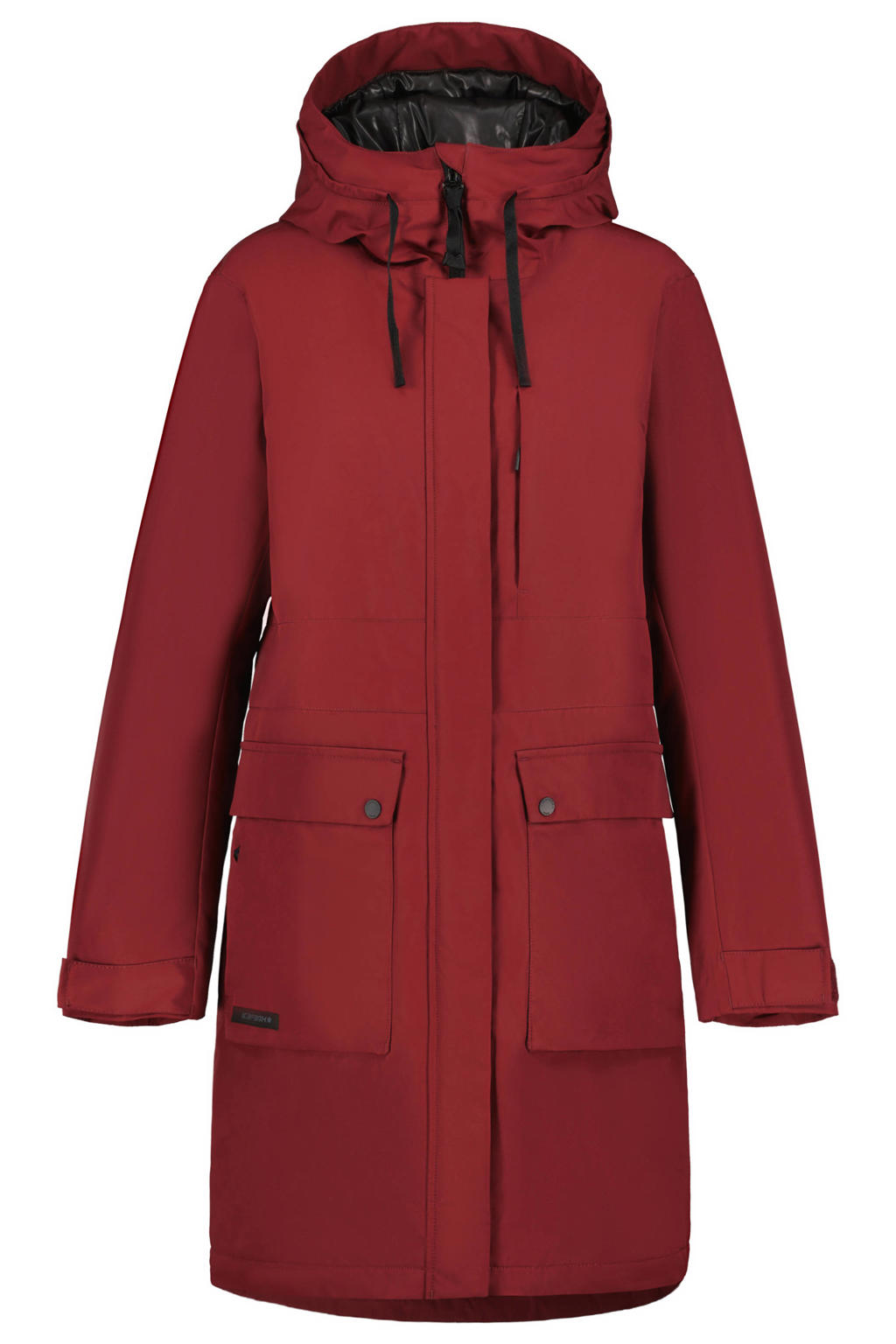Icepeak Addie gewatteerde parka - donkerrood