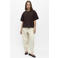 OBJECT gebreide T-shirt - donkerbruin