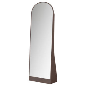Solari passpiegel - hout hoogglans donkerbruin [fsc] (175x60x26 cm)