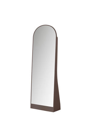 Solari passpiegel - hout hoogglans donkerbruin [fsc] (175x60x26 cm)