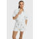 Refined Department regular waist sweatshort met pailletten lichtgrijs