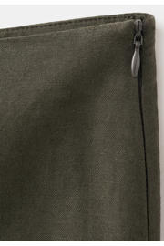 thumbnail: Mango wide leg broek met linnen - kaki