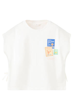 T-shirt met print - wit