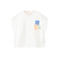 Mango Kids T-shirt met print - wit