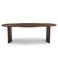 Giga Meubel Eettafel Tornio - Organisch Donkerbruin Hout - 240x110x76cm