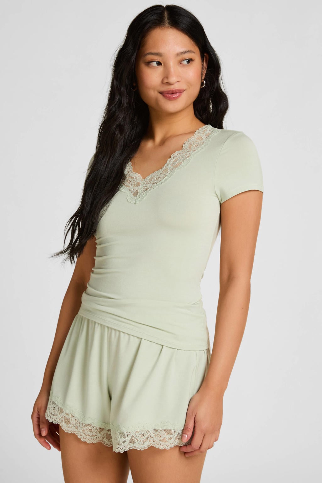 Hunkemöller shortama - lichtgroen