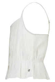 thumbnail: America Today top met peplum zonder mouwen - wit