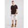 America Today baggy denim short - ecru