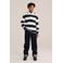 WE Fashion gestreepte polo - donkerblauw