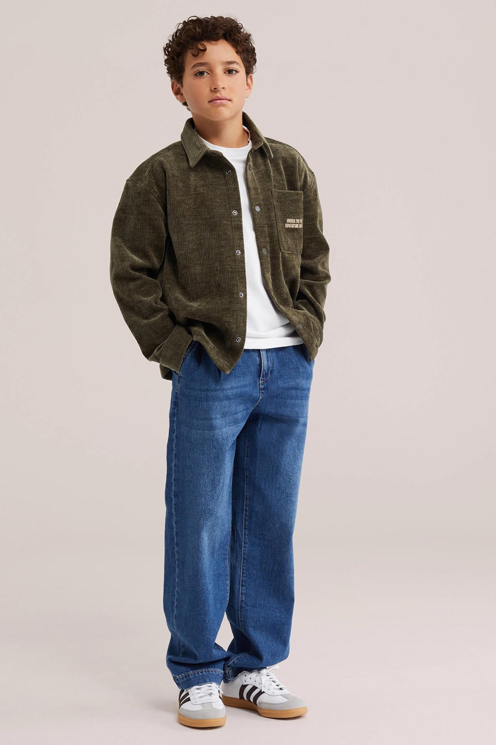WE Fashion relaxed fit overshirt - groen